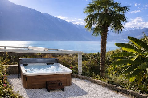 Luxury Lakeview SPA Chalet |BBQ • A/C • Interlaken