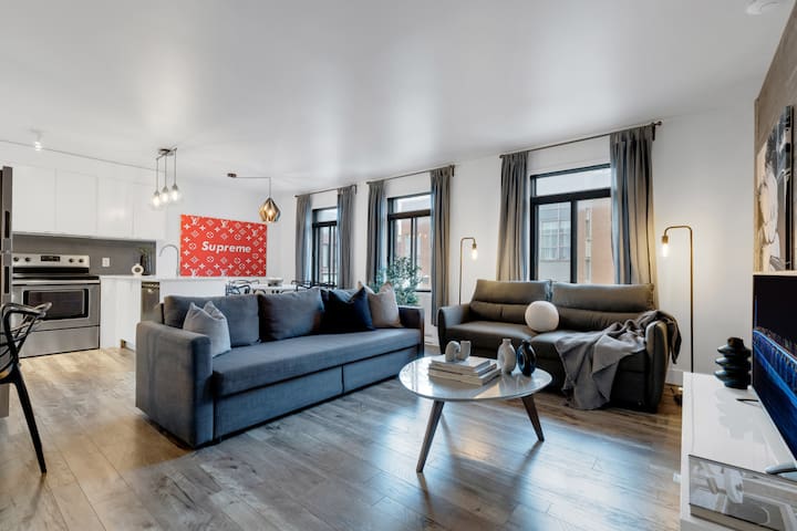 LiV MTL Urban-4 Spacious 2BR Deluxe Downtown MTL