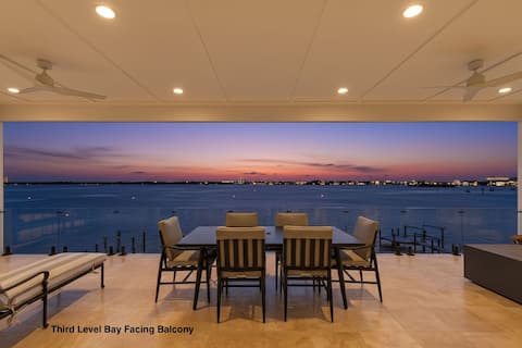 319 Bay and Beach Blessing: Bay Front Pool Home!