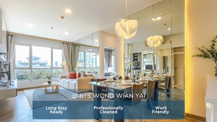 Elegant Stay Near Iconsiam︱wifi︱bts Wongwian Yai - Bangkok
