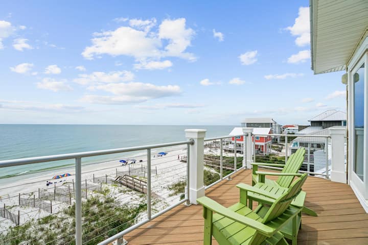Piper's Nest - Gulf Front Home In Cape San Blas! - Cape San Blas, FL