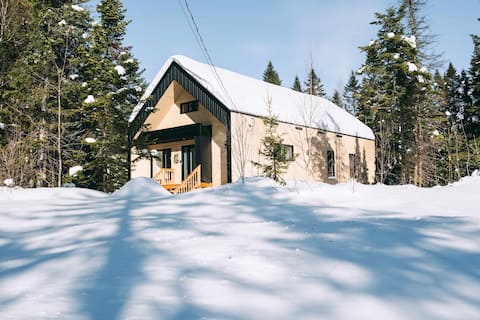 Successful Airbnb property: Chalet Le Viking|spa•sauna•swimming pool•fireplace in La Jacques Cartier