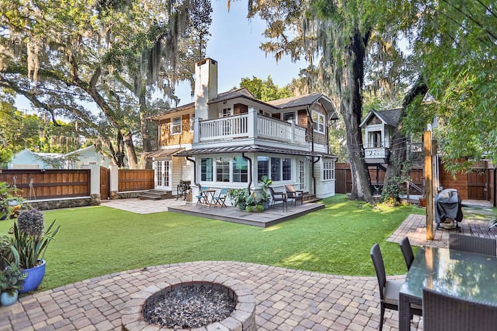 3br With Designer Interior & Backyard Treehouse - St. Augustine, FL
