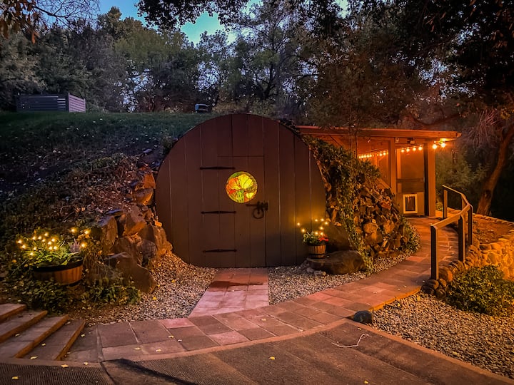 Hobit Rv For Rent Myrinn- Hobbit House on Oak Creek, Hot Tub & Patio - Houses for Rent in ...