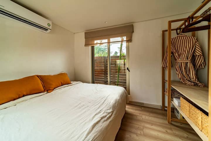 Master bedroom bed perfect for 2 people