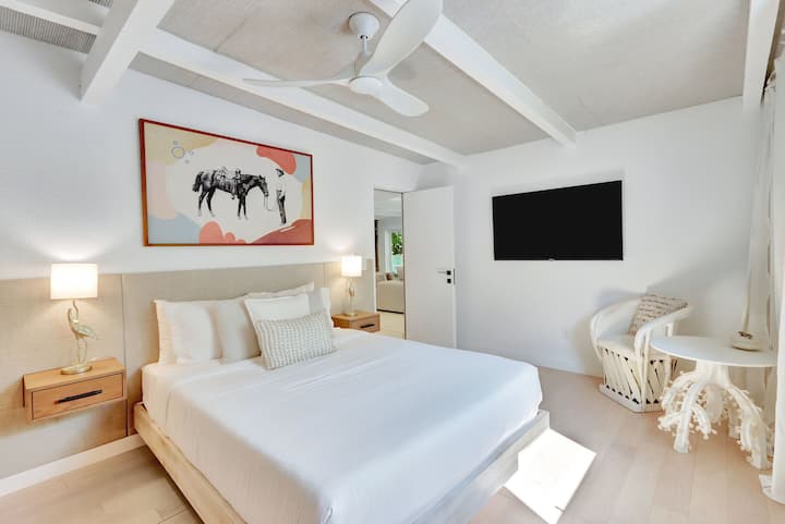 First-Floor Queen Bedroom #1 | Queen bed, Smart TV.