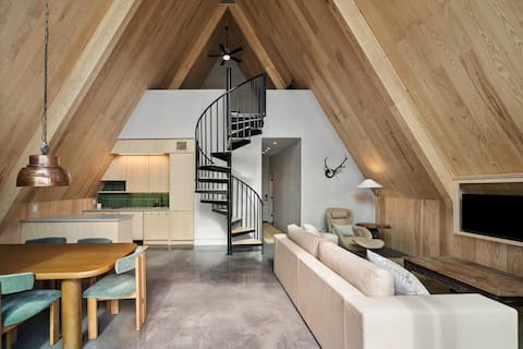 Modern A-frame Escape at Big Moon Ranch: Cabin 2