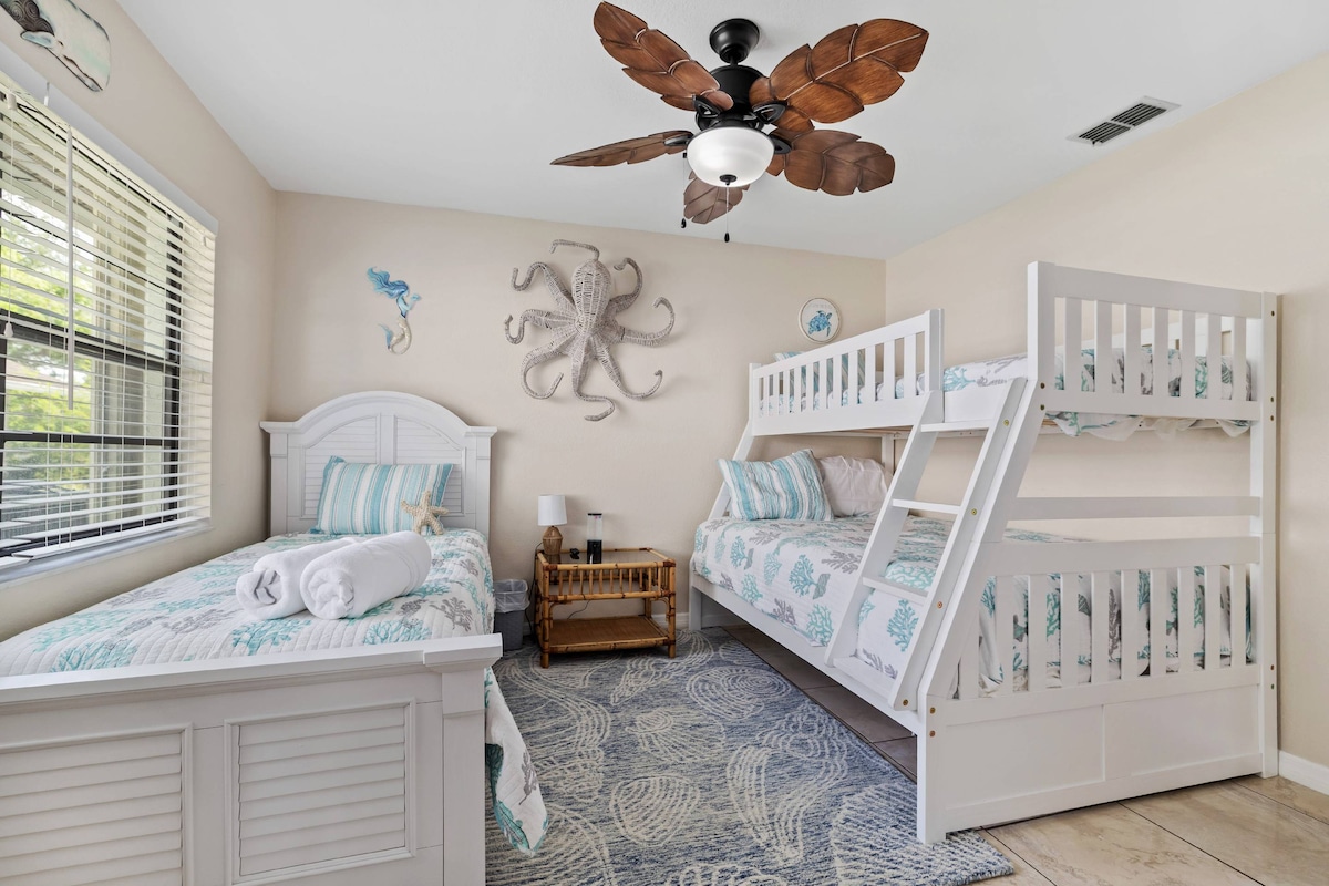 Dhomë gjumi për vizitorë me krevate dopio dhe krevat dopio