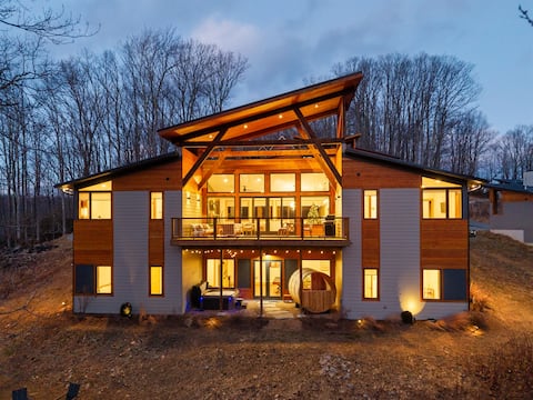 Popular Airbnb listing: Mountain House ~ Sauna ~ Game Room in Boone