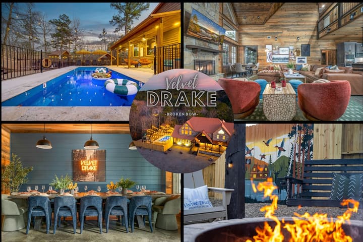 Luxury Escape, Pool, Creek, Pickleball + Sauna - Oklahoma
