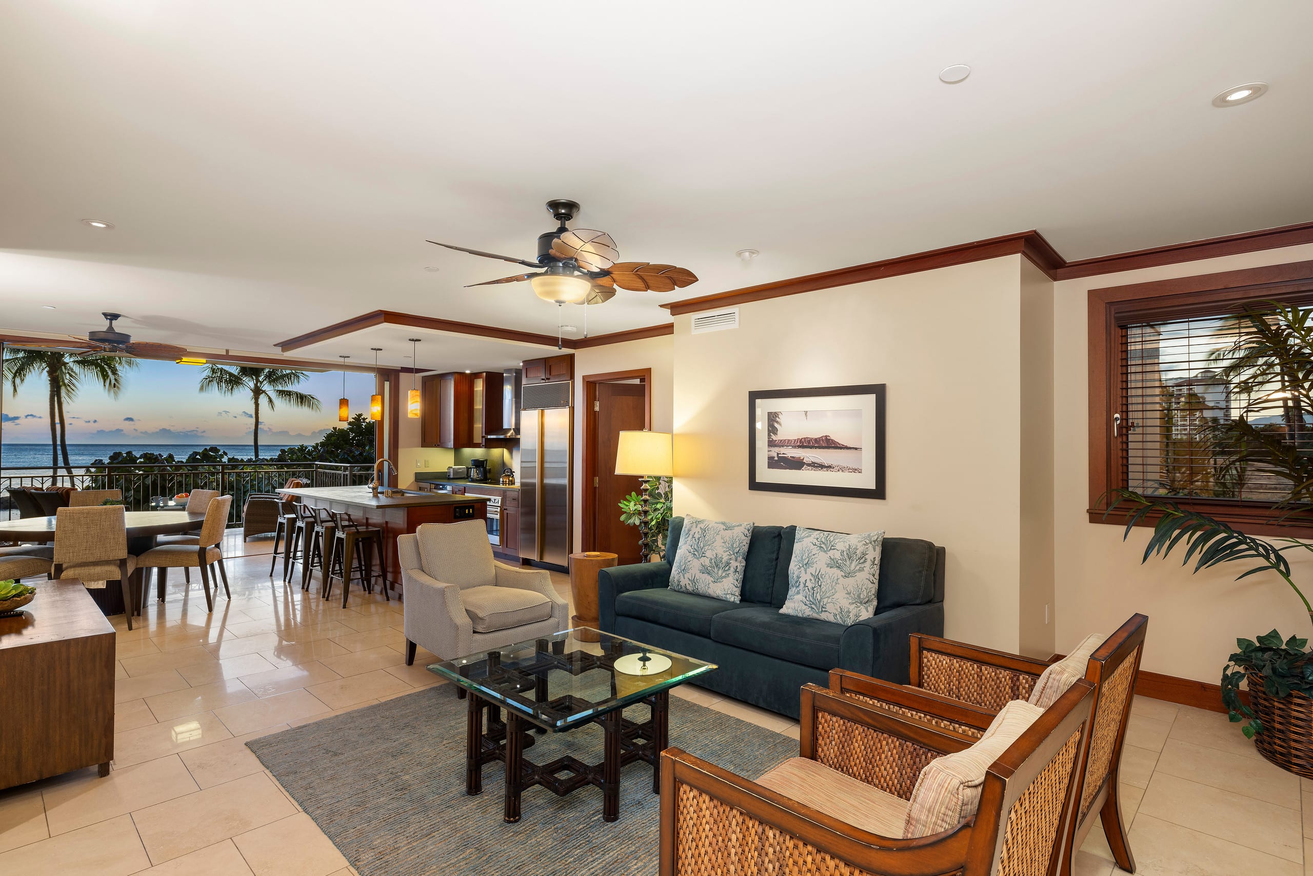 Oceanfront 2BR Villa with Lagoon Views - Image 2