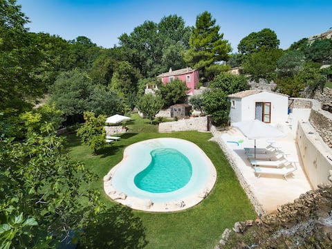 In unspoilt valley - uniquely restored, with pool