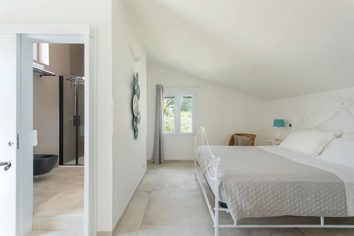 El dormitorio doble en el primer piso (dormitorio 3).