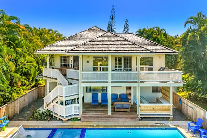 Ohana Villa Princeville • Pool & Ac • Sleeps 20+ - Hawaii