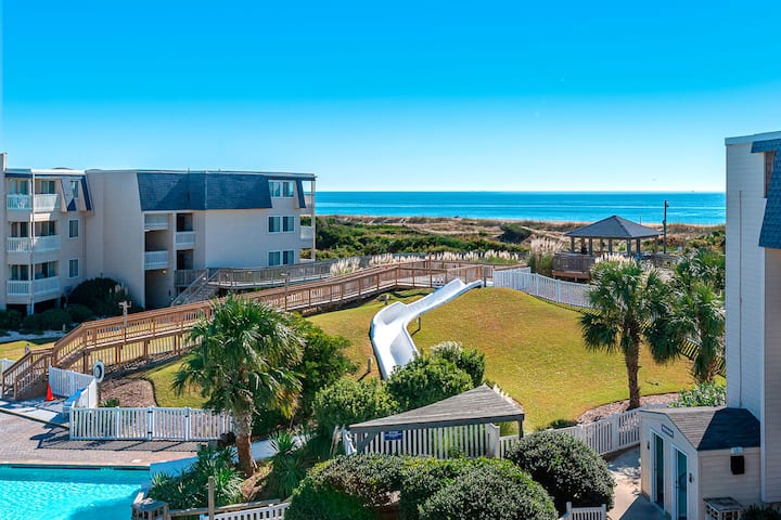 3br Oceanview 2nd-floor | Patio | Pool | Hot Tub - Atlantic Beach, NC