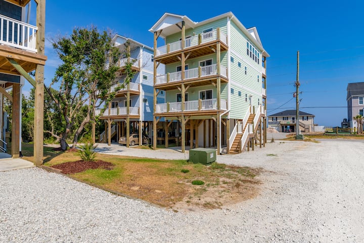 6br Oceanview | Elevator | Beach Access - Topsail Beach, NC