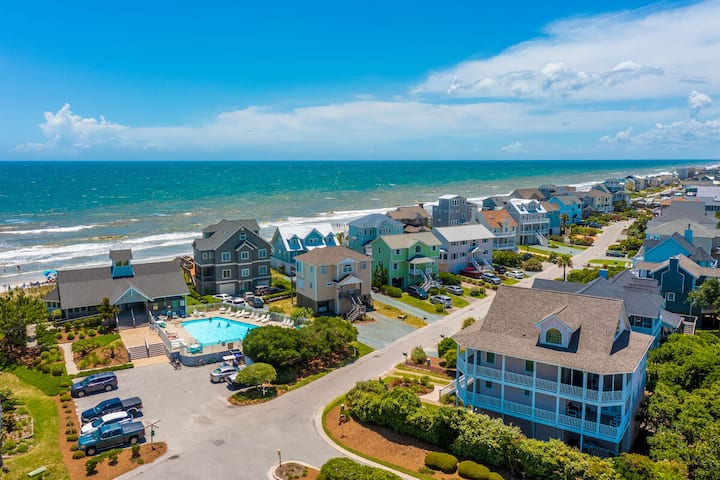 3br Oceanview | Cmty Pool | Elevator - North Topsail Beach, NC