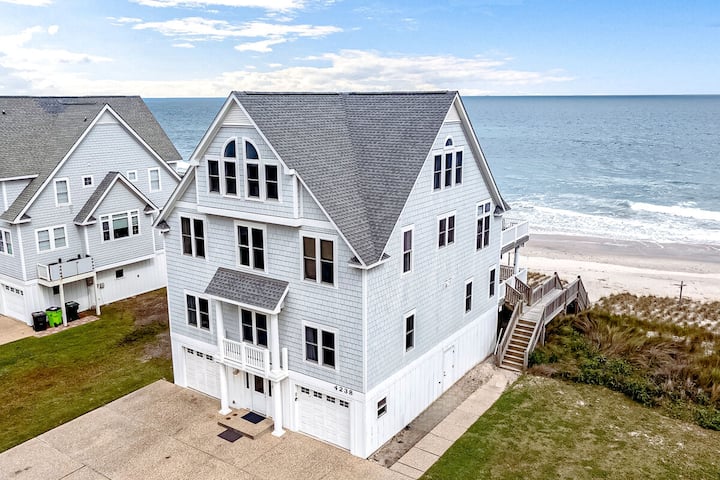 8br Beachfront With Amazing Ocean Views - Topsail Island, NC