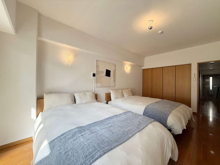 Riverside Studio Near Peace Park | Calm & Clean - 廣島市