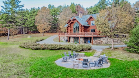 Firepit | Hot tub & Mountain Views! | Spruce Moose