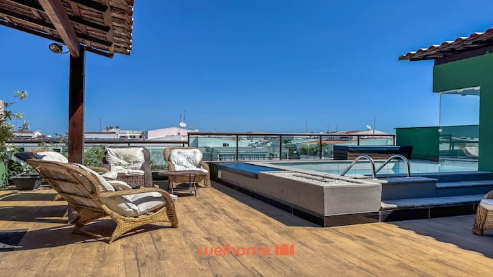 Cobertura Duplex Com Piscina De Vidro E Ofuro - Recreio dos Bandeirantes