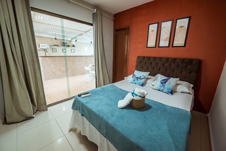 Chambre confortable, idéale pour le repos et le confort après la visite