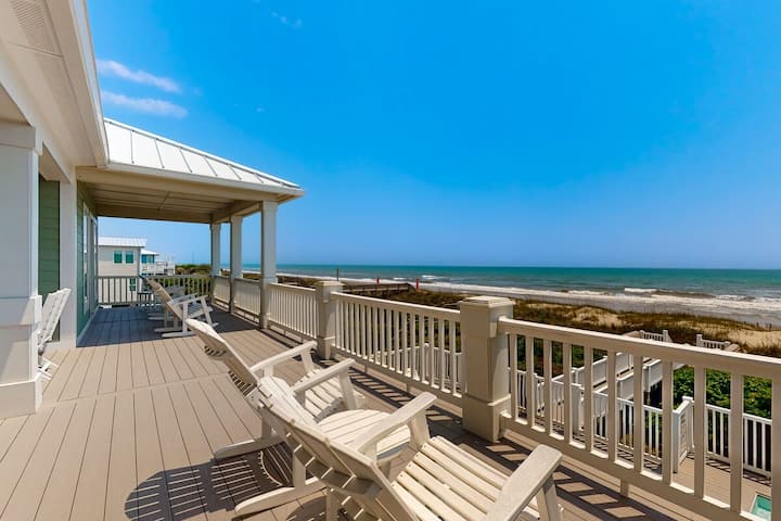 Oceanfront Home With Direct Beach Access - Atlantic Beach, NC