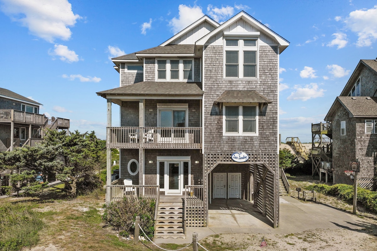 Oceanfront Avon | Pool & Hot Tub | Sleeps 10