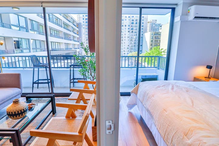 Hom L 2d2b, Wifi, Aa,  Lavandería, Equipado - Santiago de Chile