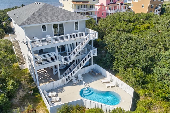 Easy 'N Breezy: Sound Access/views, Private Pool - Avon, NC
