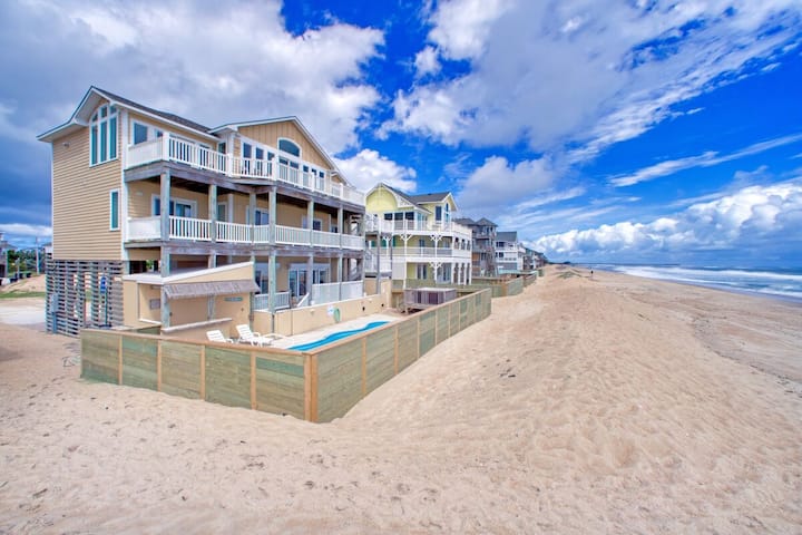 6br Oceanfront | Pool | Hot Tub | Balcony | W/d - Avon, NC