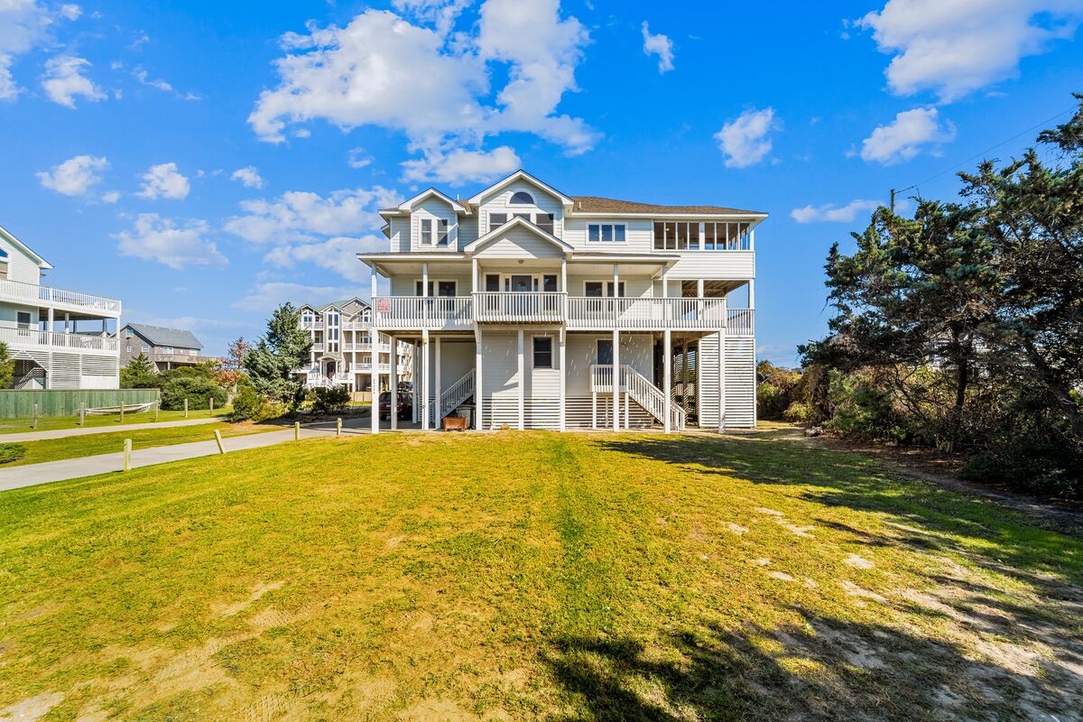 Ocean-view home with pool, hot tub, grill, decks