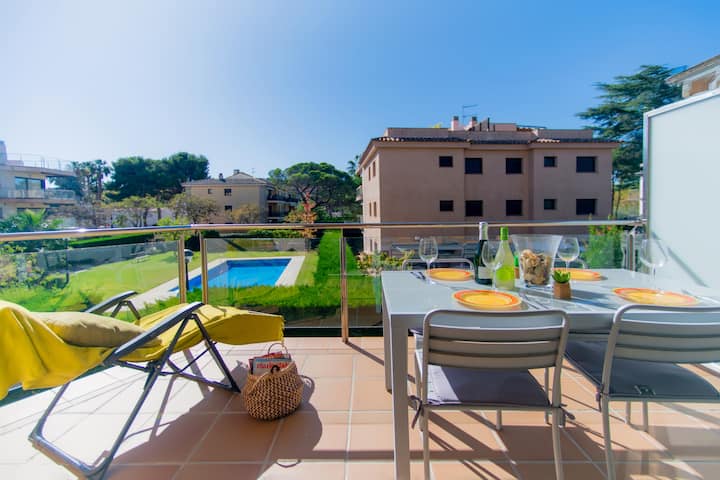 Panoramic 3br Apt With Terrace And Shared Pool - Platja d'Aro