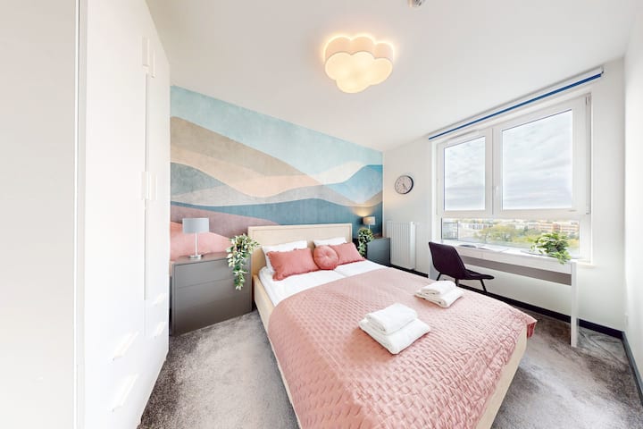 Velvet Sky Apartment | Ac Balcony Parking - Warschau