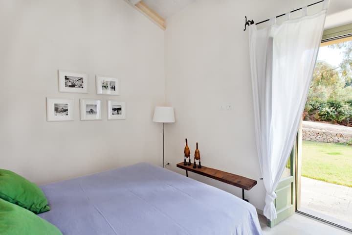 The second double bedroom in the stables, accessed from the dining area (bedroom 9).