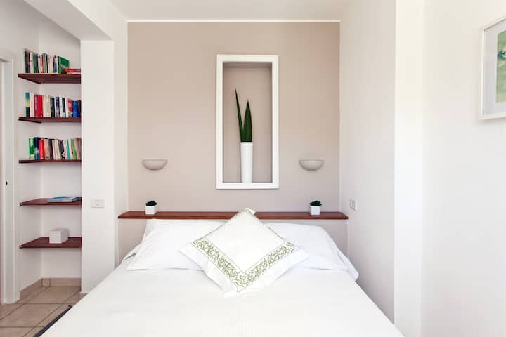 El último dormitorio doble (dormitorio 7).