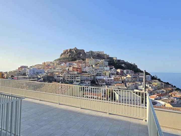 Air Conditionné Et Terrasse Avec Vue Sur La Mer - Castelsardo