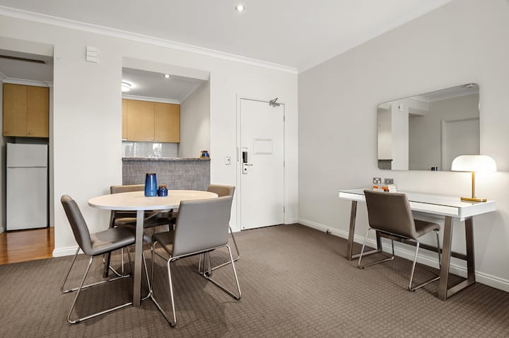 A spacious open plan living area for the whole group.
