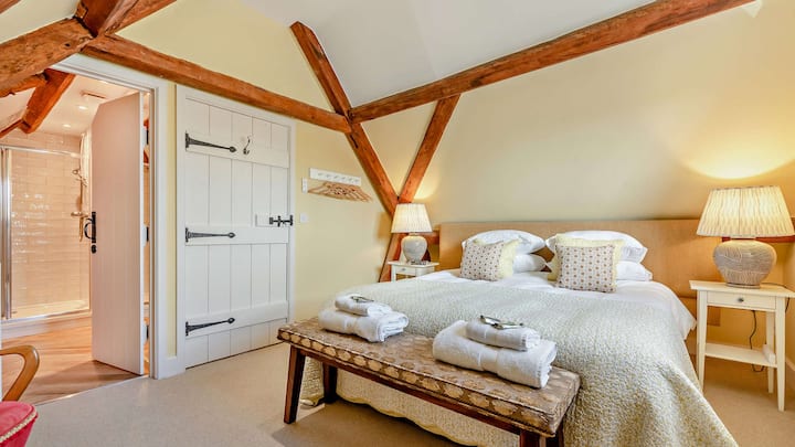Bedroom two has a super king-size bed so you have space to spread out.