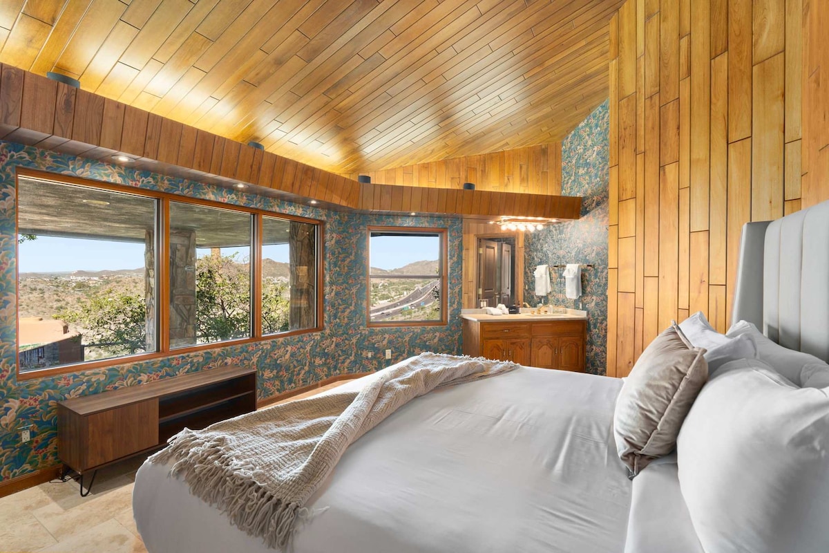 جناح الضيوف 1 مع سرير كينج وإطلالات على الحديقة وحمام خاص وحمام جاك- جيل مشترك