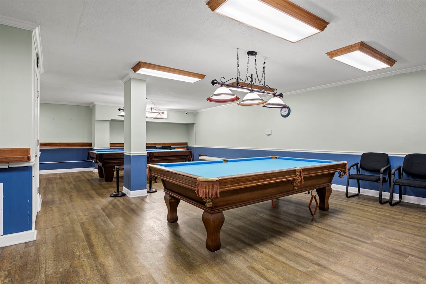 The building's shared billiards room