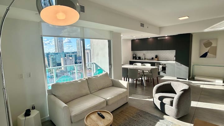 1br + Private Terrace | 25th Floor + Coworking - Miami