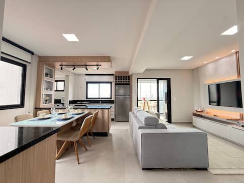 Top Airbnb: IA03- New Apartment, Sea View, Barbecue and Wi-Fi em Itapoá