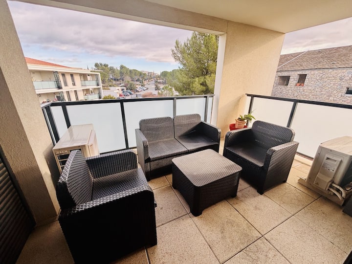 L'héliade, Parking, Terrasse, Ac - Le Crès