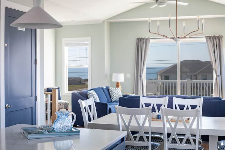 Panoramic View West, Oceanfront Duplex - Emerald Isle, NC