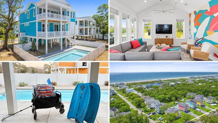 Beach Retreat With Private Pool And Decks - サウスポート, NC