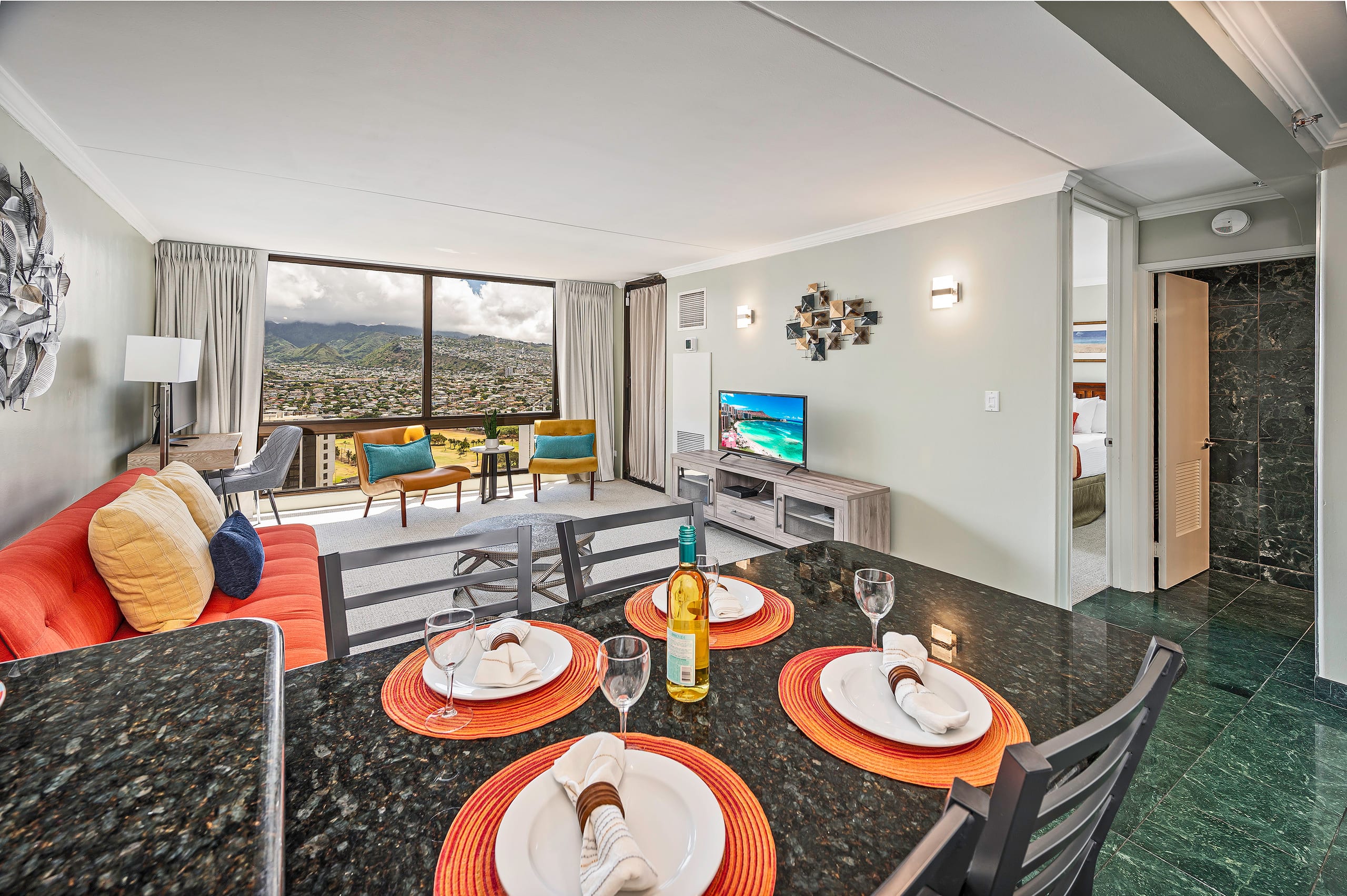 Golf Course-Mountain Views Condo at Waikiki Sunset - Image 1