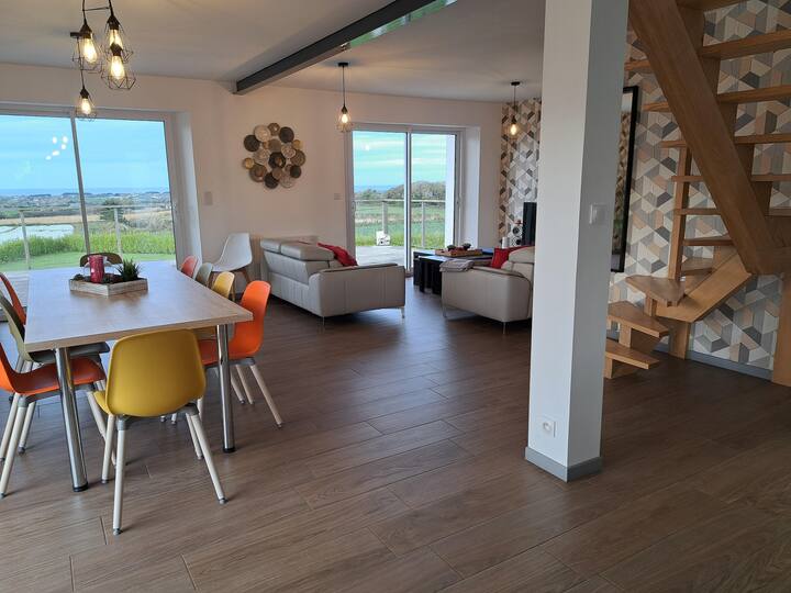 Maison En Bretagne Avec Vue Sur Mer - Plage de Kerfissien