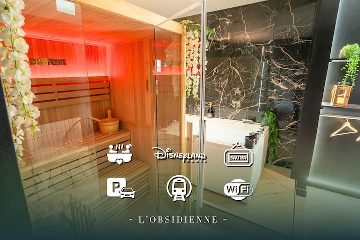 Sauna & Spa Avec Parking Disneyland | Obsidienne - Montévrain