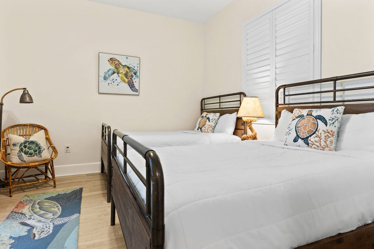 Chambre 4 au 1er étage avec 2 lits doubles